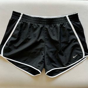 Nike Dri-fit Tempo running shorts, black & white, M